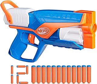 Nerf N Series Agility Blaster, 12 N1 Darts Compatible Only With N Series Blasters, 6 Dart Drum, Kids Outdoor Games