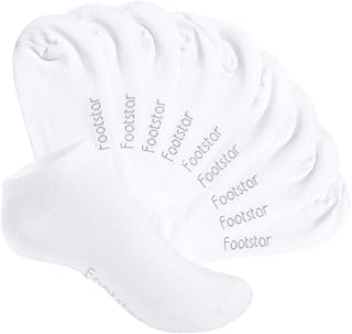 Footstar - Girls and Boys Short Athletic Sneaker Socks (10 Pairs) - Sneak It!