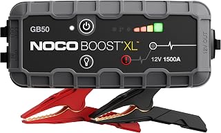 NOCO Boost GB50 1500A UltraSafe Jump Starter, 12V Lithium Battery Booster | Spark-Proof & Reverse Polarity Protection, For Car, Truck, Motorcycle, SUV, Boat, ATV, RV, up to 7.0L Gas & 4.5L Diesel