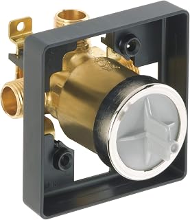Delta R10000-UNBXHF Universal Shower Rough with Shower Only | Without Stops, Multichoice, High Flow for Use with Shower Only Models, Trim Kit not Included, Universal Inlets / Outlets