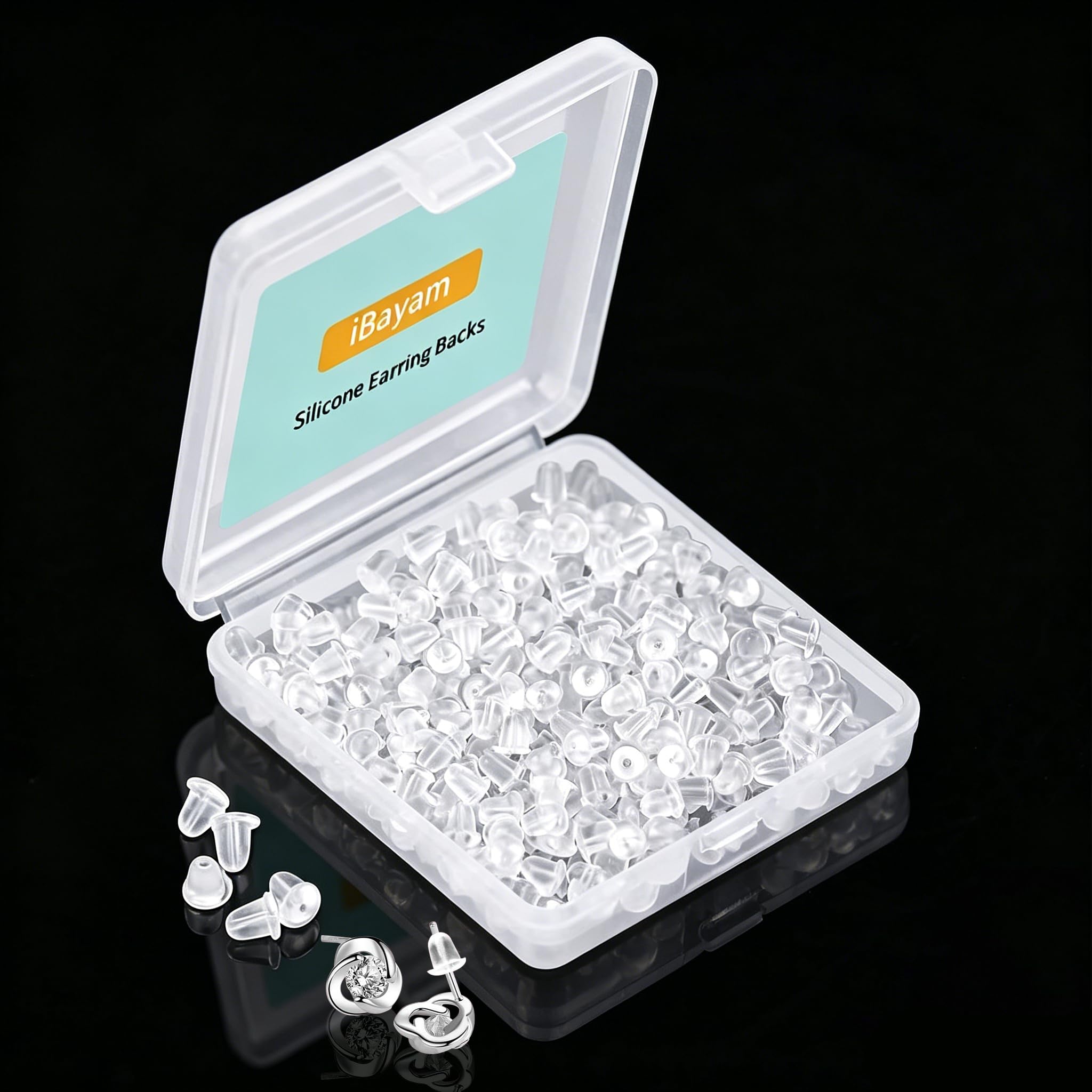Silicone Earring Backs Earring Backings Soft Clear Ear Safety Back Pads Backstop