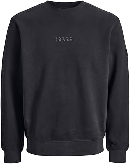 JACK & JONES Men's Jcopoint Sweat Badge Crew Neck Bf