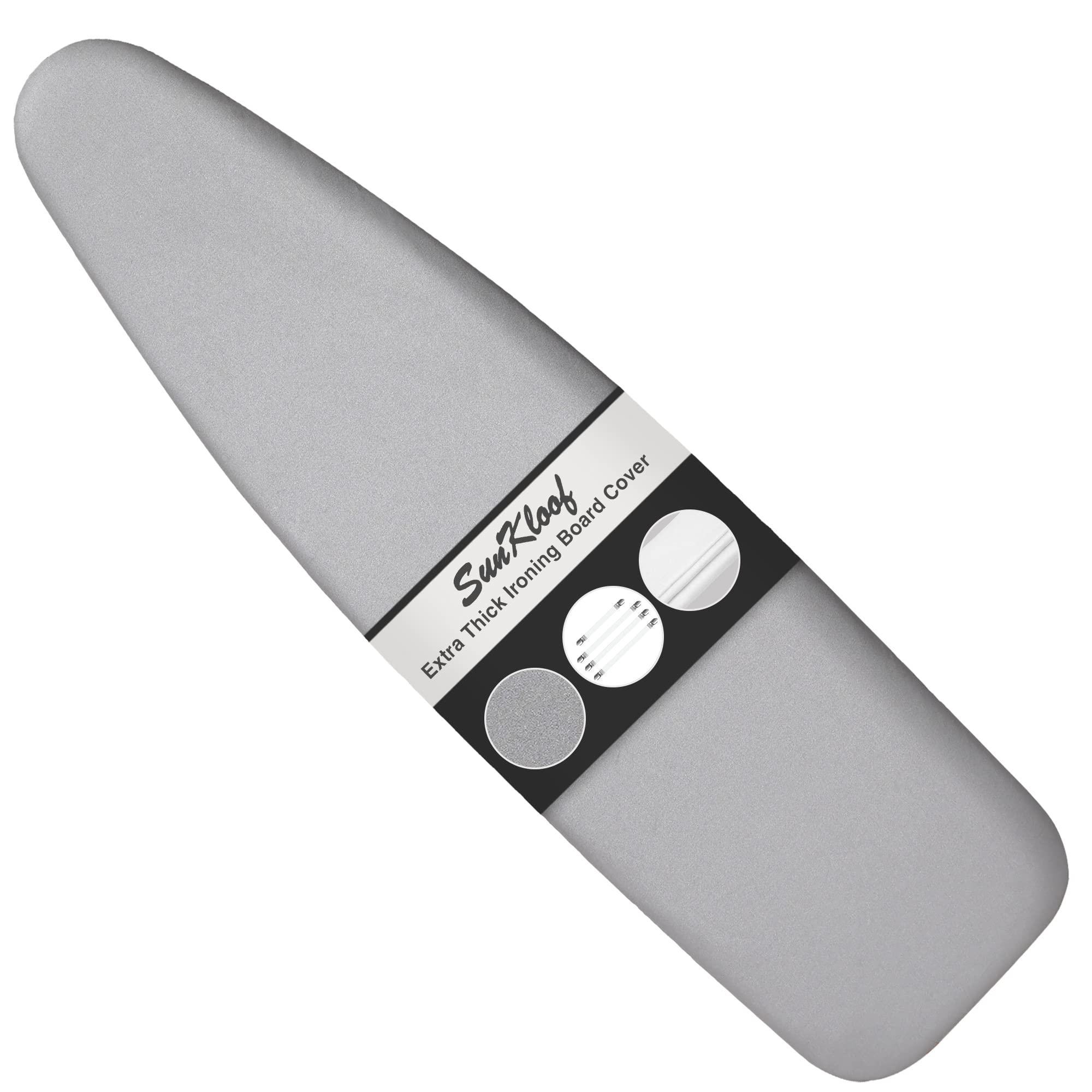 Sunkloof Ironing Board Cover and Pad-Extra Thick Natural Cotton- 15"x54" | Scorc