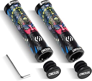 Chooee Silicone Mountain Bike Grips, MTB Grips Double Lock on Bicycle Handlebar Grip GGS