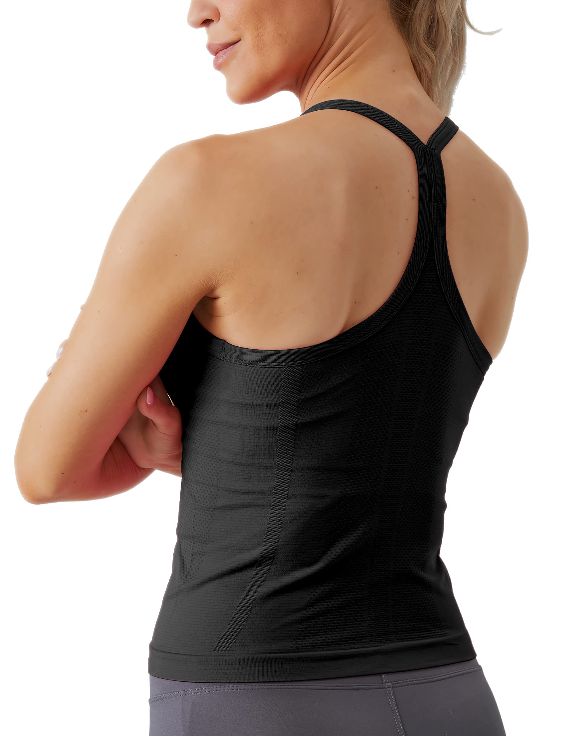 MathCat Workout Tank Tops for Women with Built in Bra, Sleeveless Gym Tops Seaml
