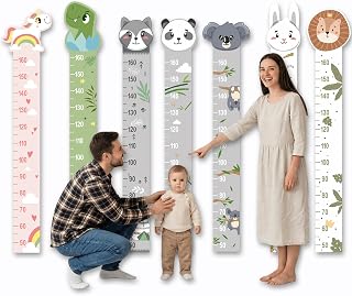 Wooden Customizable Growth Chart for Kids – Personalized Height Ruler with Various Beautiful Designs | Perfect Gift for Baby Showers, Birthdays & Holidays