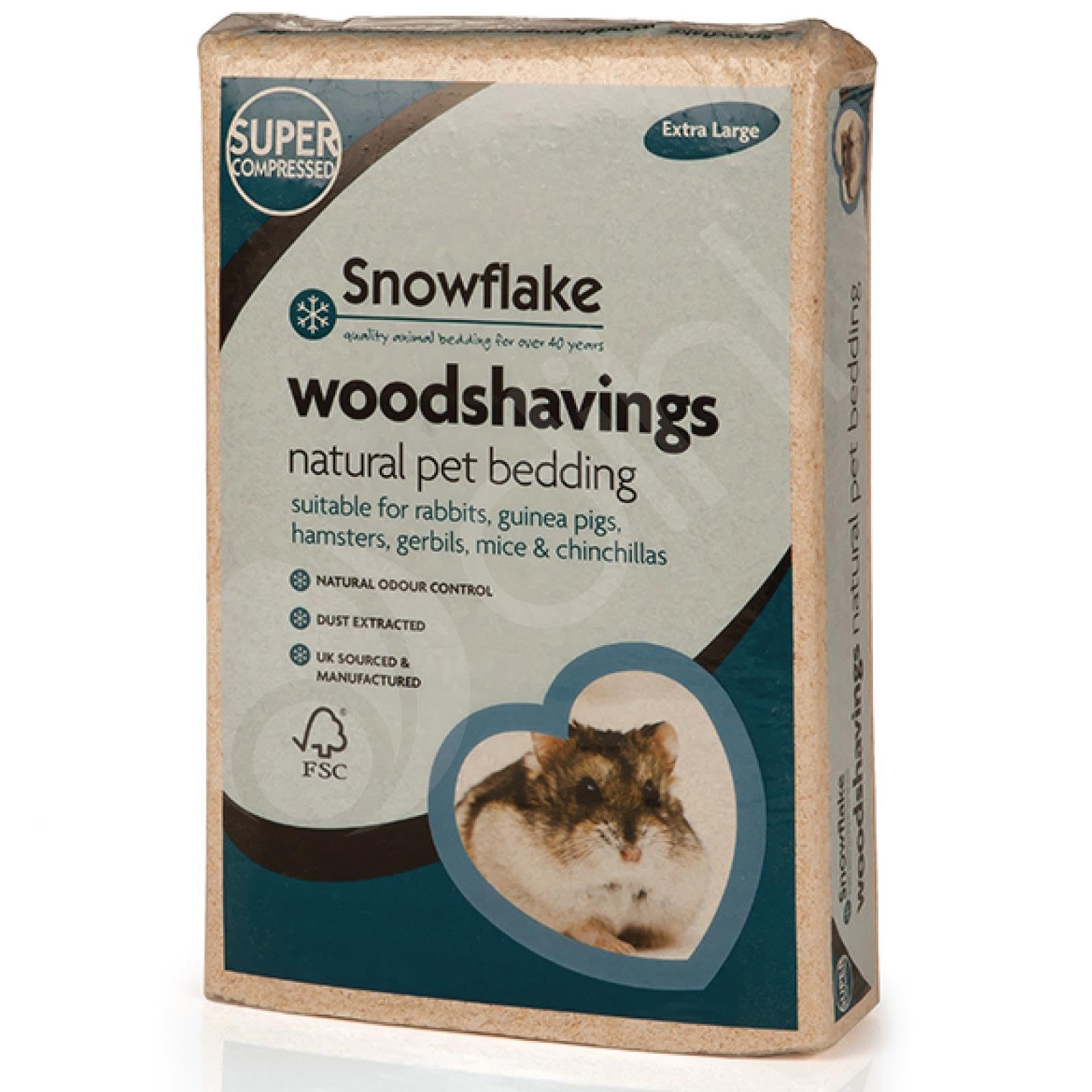 Snowflake 7KG Small Animal Wood Shavings Natural Pet Bedding - Extra Large | Dus