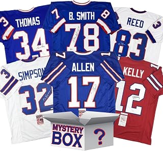 Autographed/Signed Buffalo Football Jersey Mystery Box with PSA JSA or Beckett COA