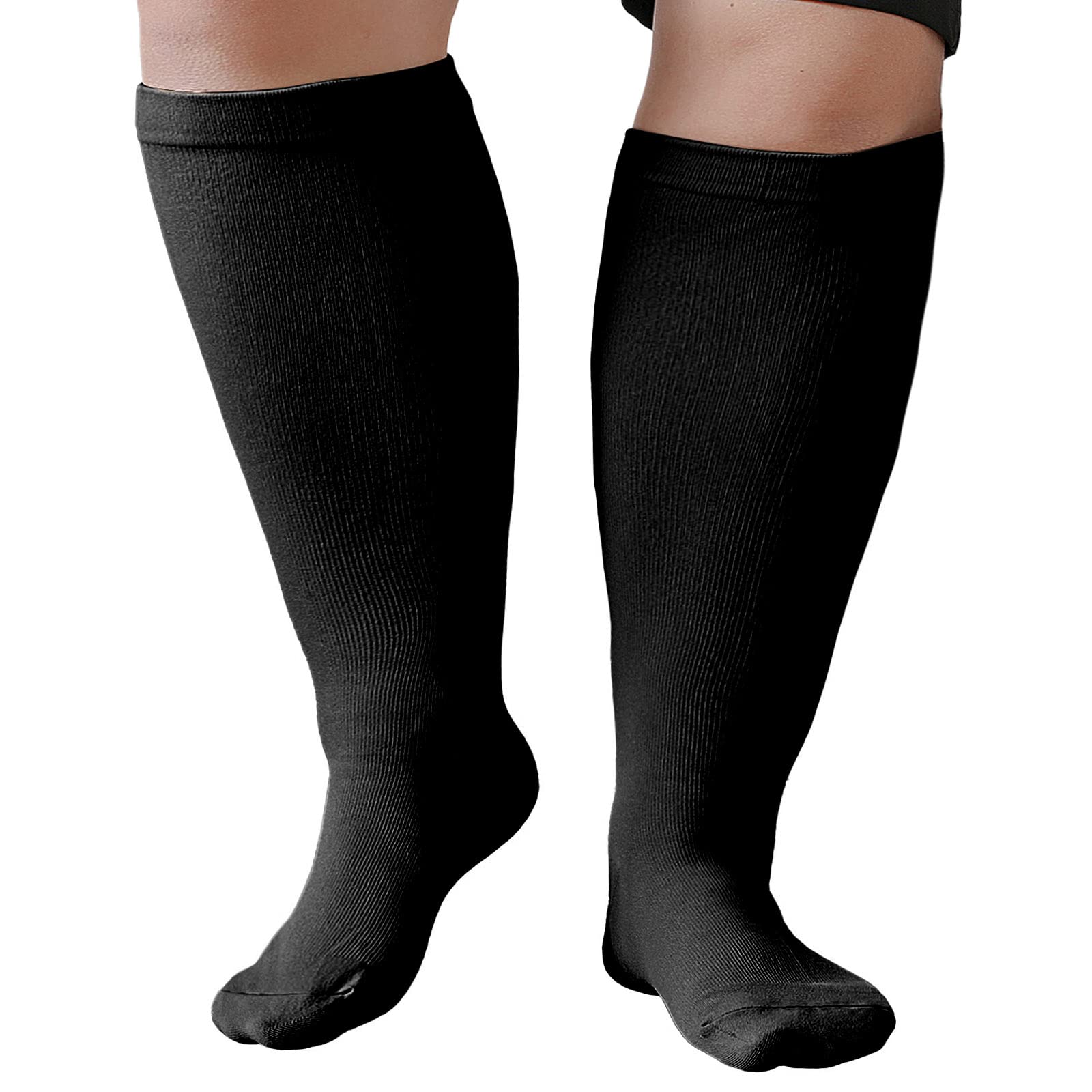 Compression Socks Woman Man: Compression Stockings Plus Size Wide Calf 20-30 mmH