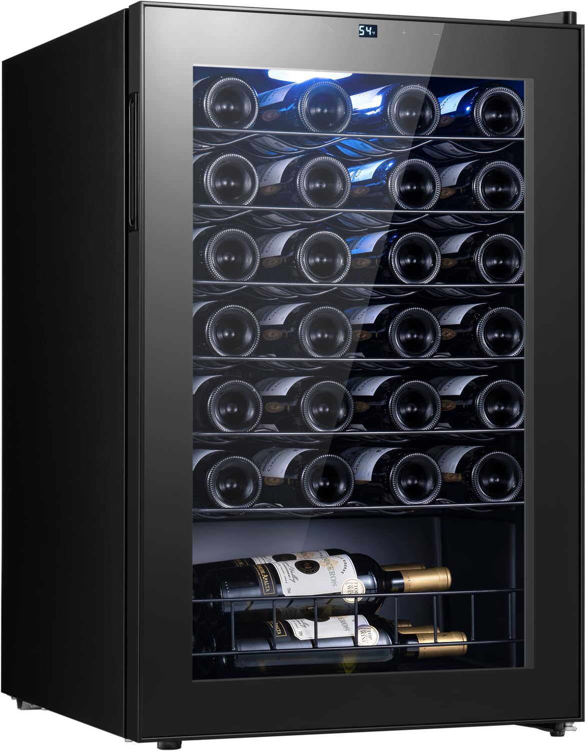 Yeego 46 Bottle Wine Fridge, 38-65°F Wine Cooler Refrigerator | Under Counter, F