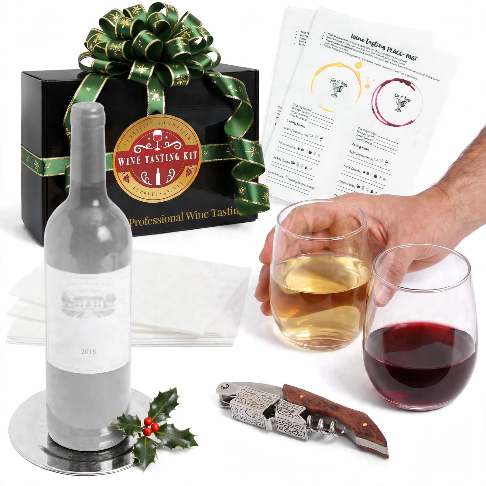 Cup of Kings Wine Tasting Kit - Learn to Taste Like a Wine Pro | Deductive Tasti
