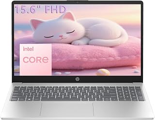 HP 15.6" FHD Laptop 2026 Edition with Copilot AI, 8GB RAM, 256GB SSD, Intel Processor, Long Battery Life, Lightweight, Windows 11 for Students & Office(Renewed)