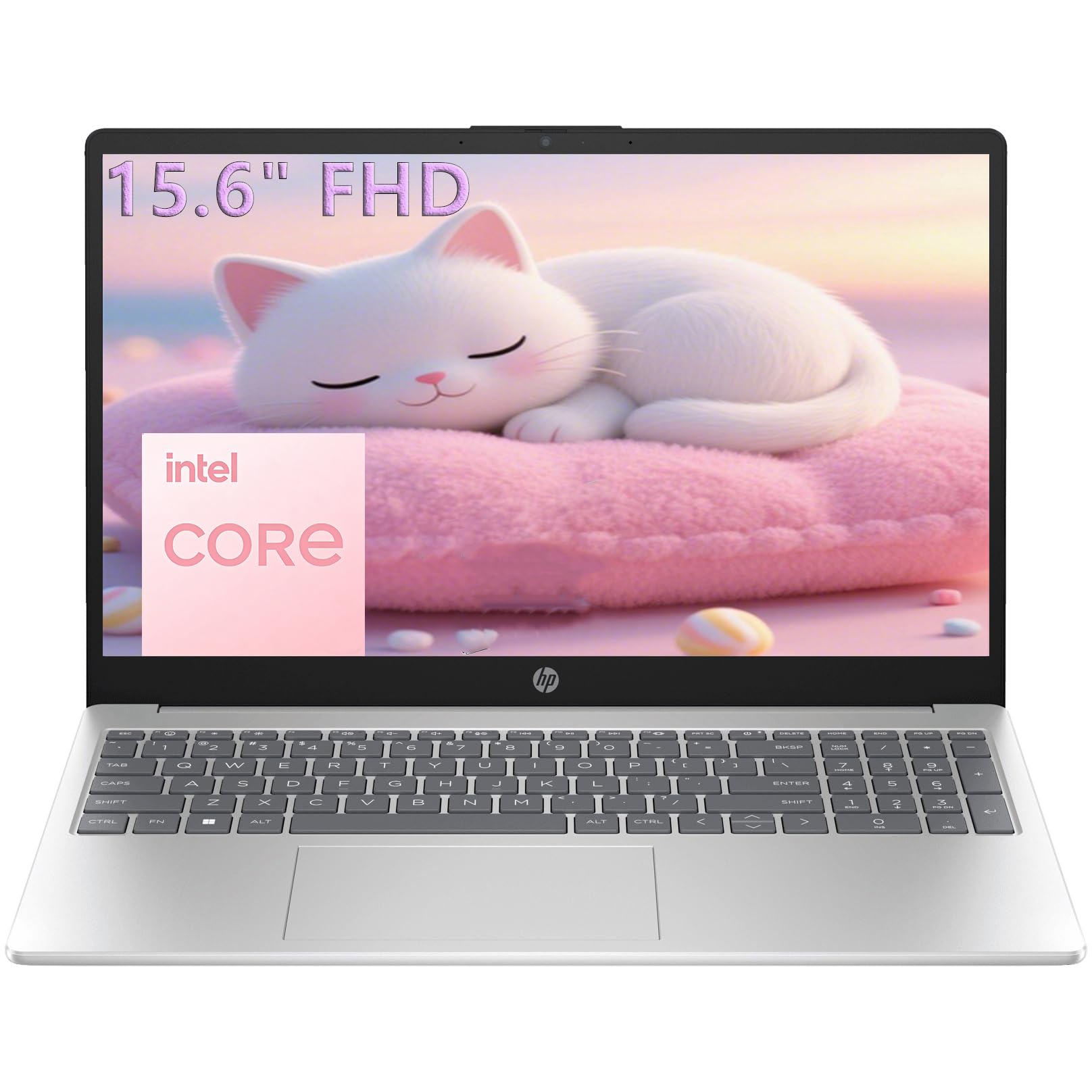 HP 15.6" FHD Laptop 2026 Edition with Copilot AI, 8GB RAM, 256GB SSD, Intel Proc