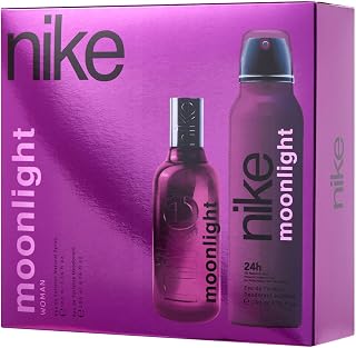 NIKE - Moonlight Woman Promotion Perfume 100 ml + Deodorant 200 ml, Cologne and Deodorant, Liquid Format, Natural and Feminine Eau de Toilette, Oriental Vanilla Scent