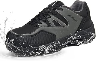 Scarpe da trekking impermeabili da donna, alla moda, da tennis, da camminata, con impugnatura antiscivolo, supporto alla caviglia, comfort durevole per trekking, trail running e avventure