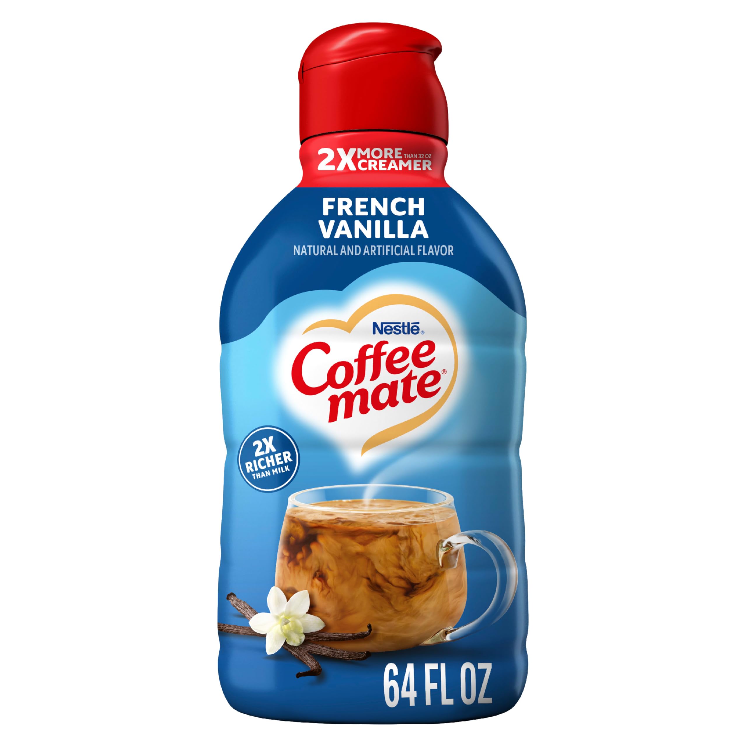 Coffee mate French Vanilla Flavored Coffee Creamer, Non-Dairy, Gluten-Free, Liqu