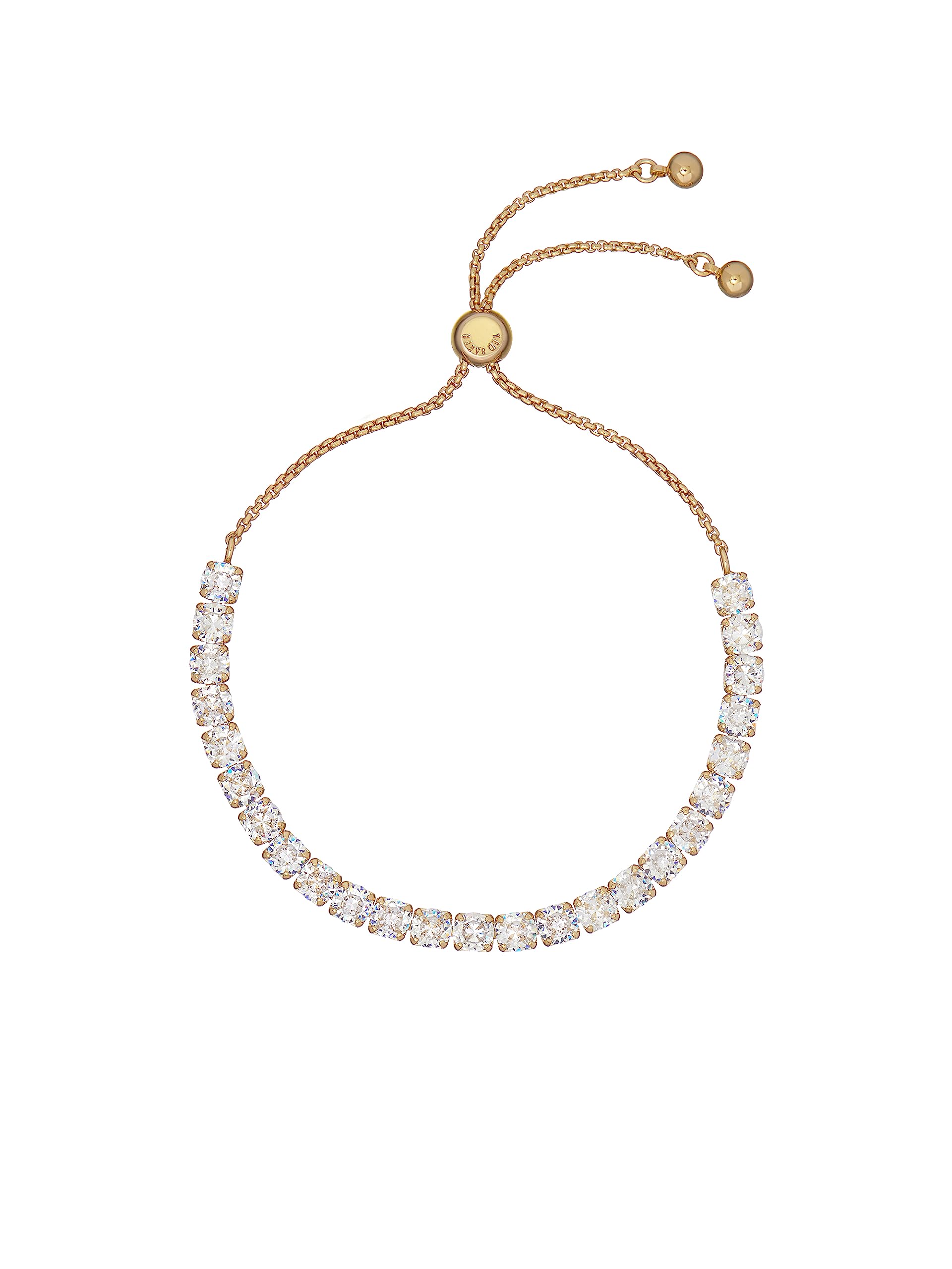 Ted Baker Melrah Icon Crystal Slider Bracelet - Silver or Rose Gold Tone/Crystal