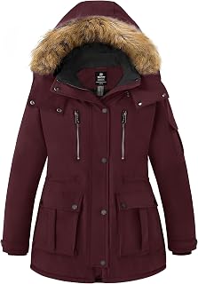 wantdo Plus Size Winter Coats for Women Parka Warm Winter Jacket with Hood