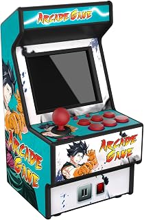 Mini Arcade Machine, Built in 156 Classic Retro Games, 2.8 Inch Screen | 156 Classic 16-Bit Video Games, Handheld Game Console, Rechargeable Battery, Support for TV Output, Birthday Present for kids