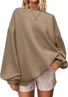 UEU Women Plus Size Striped Crew Neck Long Sleeve Color Block Casual Sweatshirts for Training