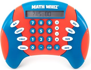 Educational Insights Math Whiz | Electronic Math Games for Kids Ages 6-8, Handheld Math Game, Addition and Subtraction Toys, Multiplication and Division Games