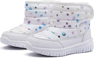 HOBIBEAR Boys Girls Toddler Snow Boots Waterproof Slip Resistant Outdoor Winter Shoes(Toddler/Little Kids/Big Kids)