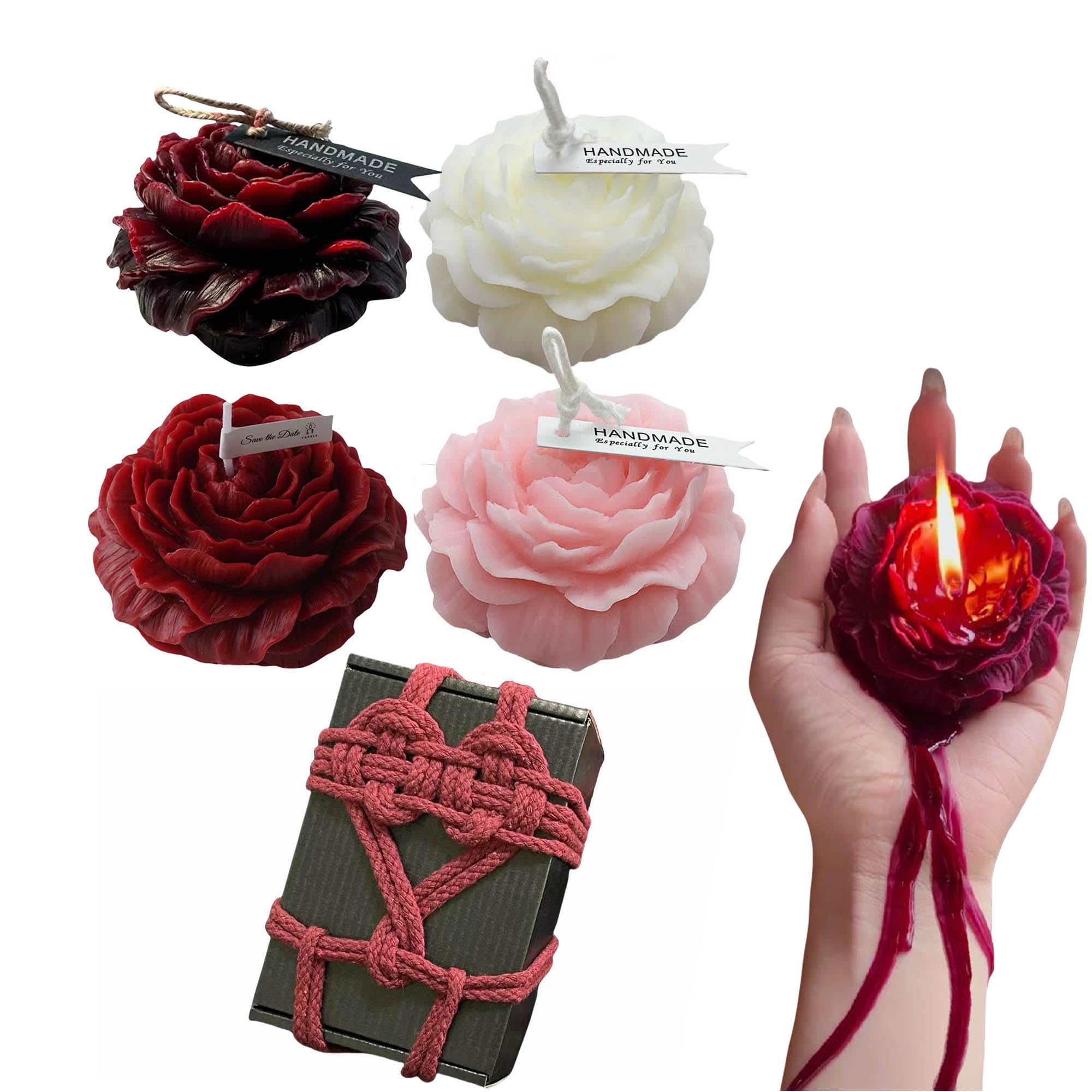 Cooary Low Temperature Scented Candles Adult Low Heat Body Safe Wax Play | 4 Pcs