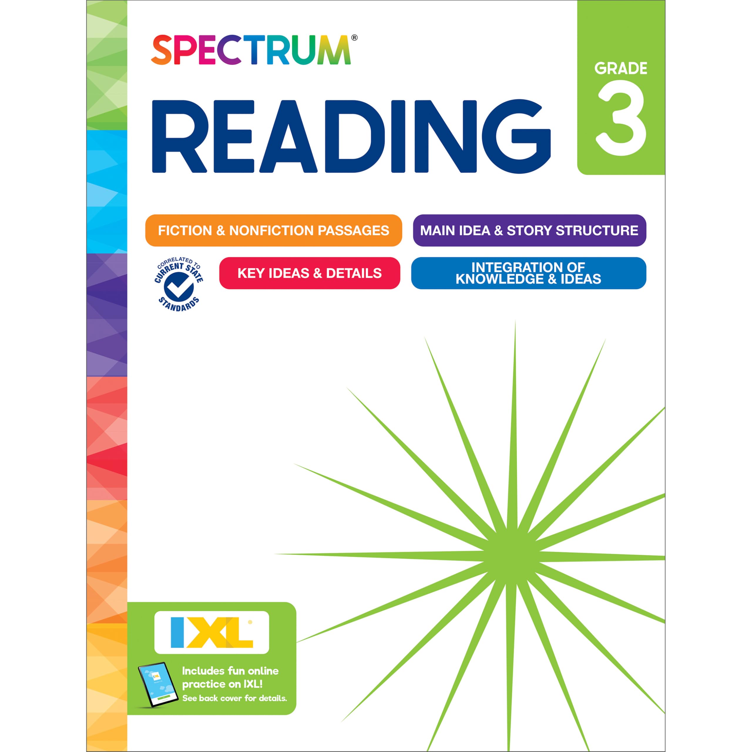 Spectrum Reading 3rd Grade Workbooks, Activity Book Covering Nonfiction and Fict