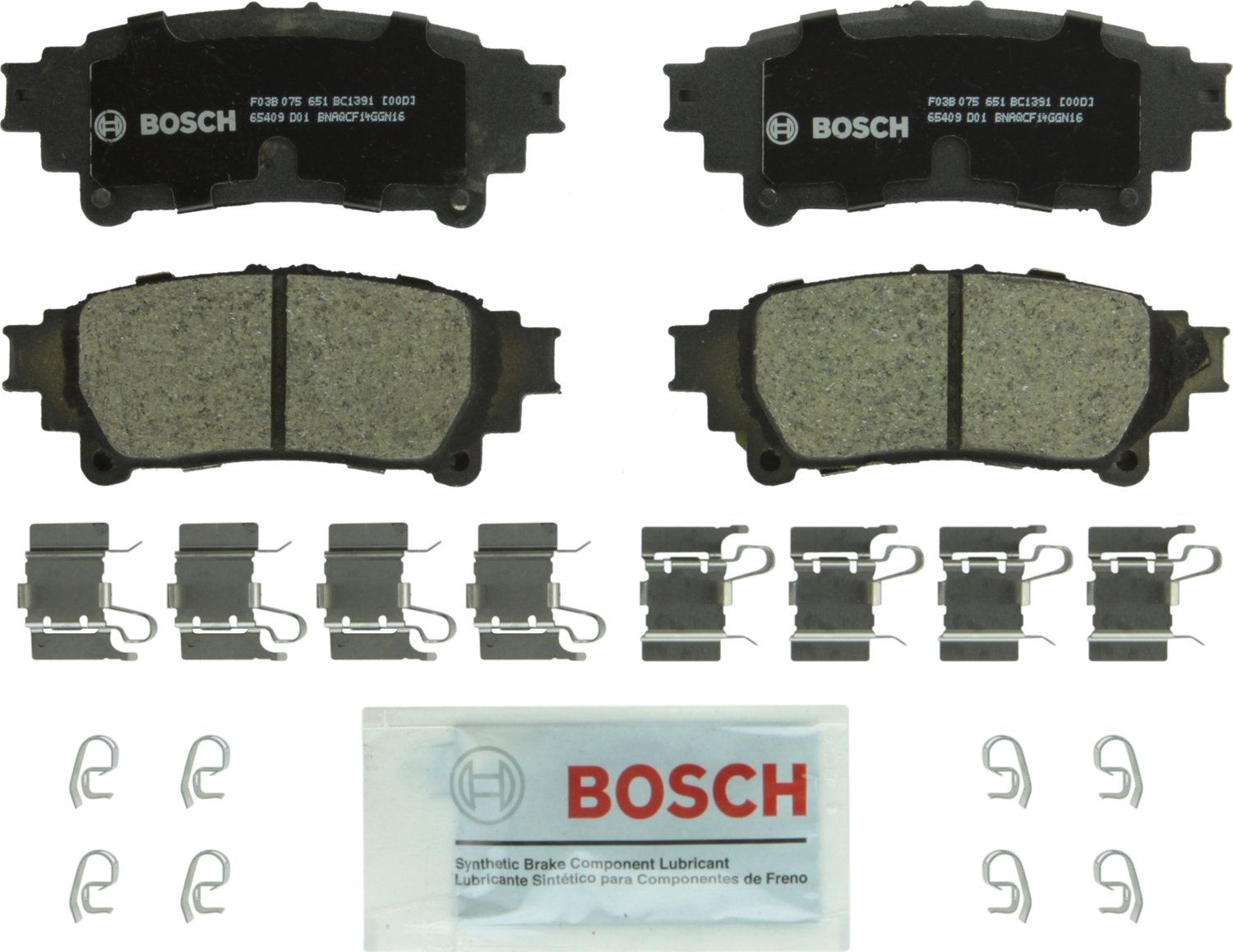 Bosch BC1391 QuietCast Premium Ceramic Disc Brake Pads: Lexus GS200t, GS350, GS4