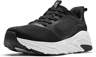 SMILIN Women's Slip On Walking Shoes with Arch Support, Comfortable Lightweight Cushion Sneakers for Standing All Day Work, Non Slip Breathable Running Tennis Shoes Fashion Sneakers for Casual Gym