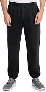 Fruit of the Loom Eversoft Fleece Elastic Bottom Sweatpants with Pockets, Relaxed Fit, Moisture Wicking, Breathable