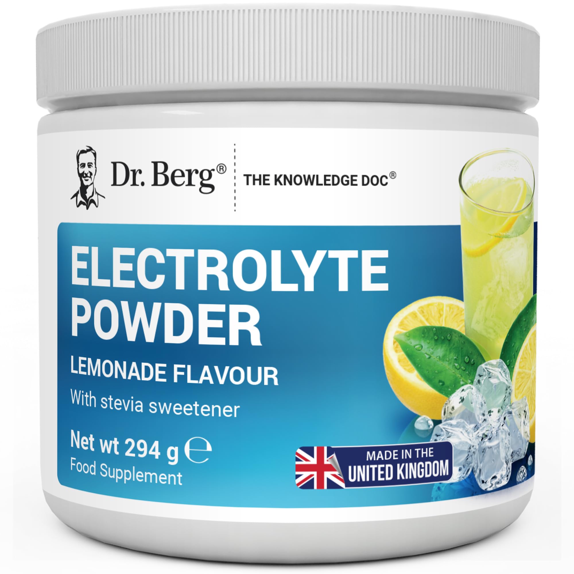 Dr. Berg Zero Sugar Hydration Keto Electrolyte Powder - Enhanced w/ 1000 mg of P