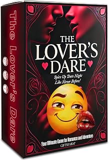 GIFTSFARM Couples Games for Date Night, Drinking Card Game for Dating, Super Fun Card Game for Couple, 100 Dares & Questions for Your Partner, Romantic Anniversary & Valentines Gift for Her Him