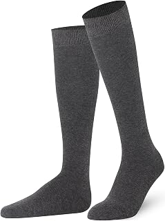 Mysocks Unisex Knee Socks Solid Colour Extra Fine Combed Cotton | Seamless Toe