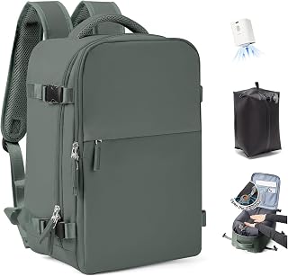 SZLX Vacuum Backpack with Pump Backpack Travel Cabin Airplane 40x30x20 Ryanair Hand Luggage 40x20x30 Vueling Wizzair Backpack Travel Cabin Airplane 40x20x25 Women Men Travel Bags 45x36x20 Easyjet, L8