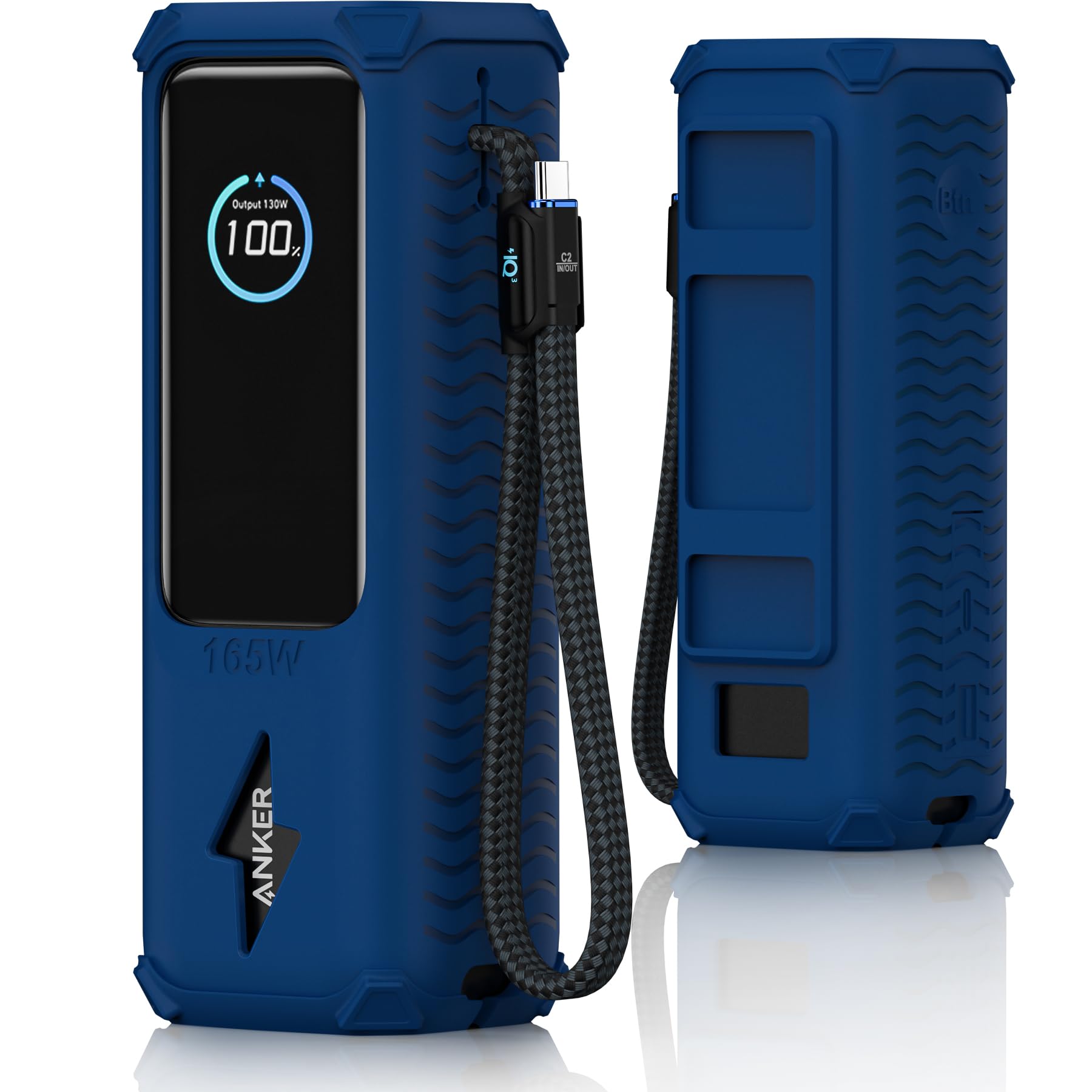 YWXTW Silicone Case for Anker Power Bank (25,000mAh/165W) - Shockproof Drop-Resi