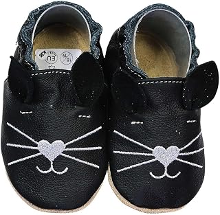 Hobea Germany Baby Booties Soft Leather Single-Colour Design