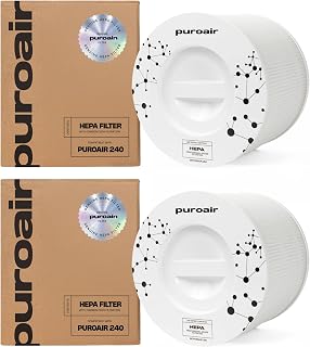 PuroAir 240 Replacement Filter - Genuine 240 Filter Replacement (2PK) | Official Replacement Filter for Puro Air 240 Air Filter, Award-Winning 3-in-1 HEPA Air Purifier Filter is up to 500X Stronger