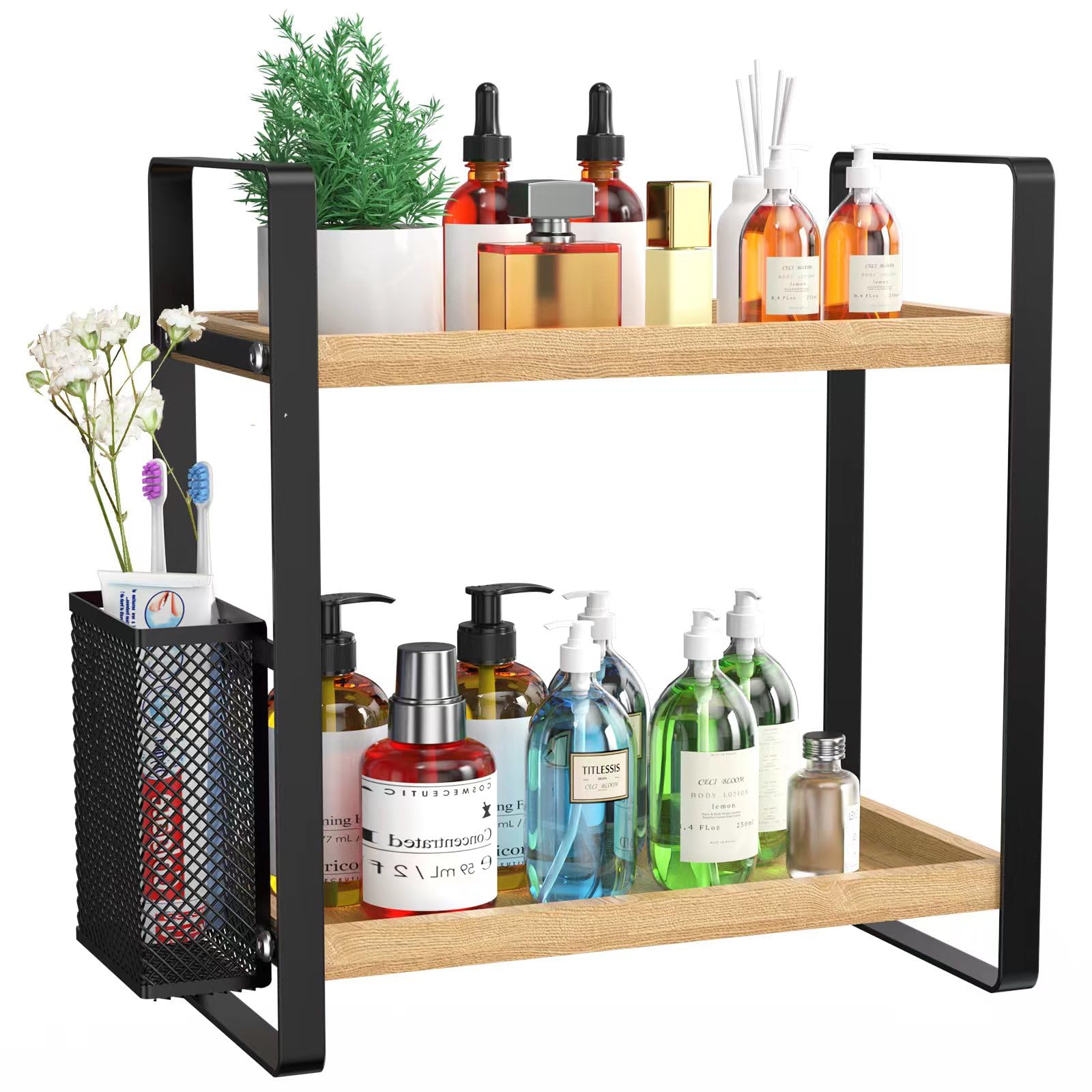 LEMIKKLE Skincare Perfume Organiser for Vanity, Bathroom Organiser Countertop, c