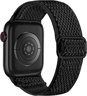 Lerobo Stretchy Nylon Band Compatible with Apple Watch Bands for Women Men | Soft Solo Loop Sport Strap for iWatch Series 12 11 10 9 8 7 6 5 4 3 2 1 SE Ultra 38/40/41/42/44/45/46/49mm, Breathable