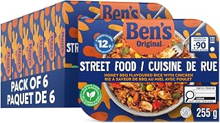 BEN'S ORIGINAL™ Street Food Honey BBQ Flavoured Rice with Chicken, 6PK CASE