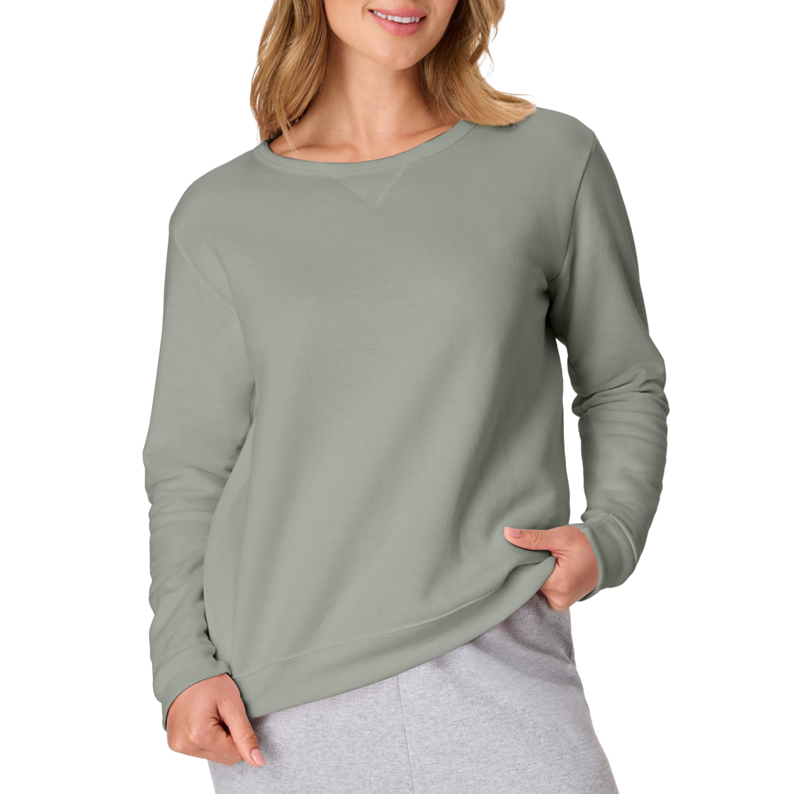 Hanes Women's EcoSmart Fleece Sweatshirt for Women, Soft Midweight - Full-Zip Ho