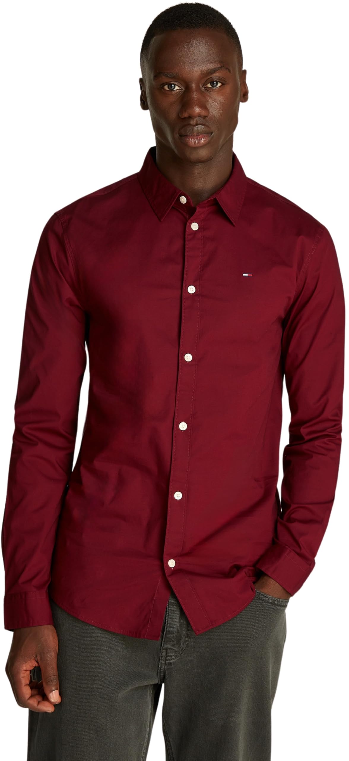 Tommy Jeans Men's Original Stretch Shirt Slim Fit