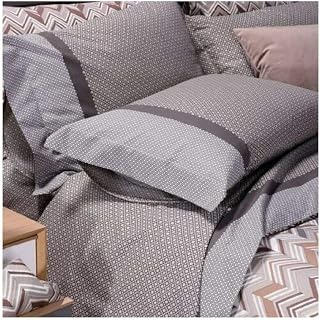 Caleffi - Double Bed Set with Double Bed Sheets 100% Cotton 240 x 280 cm, Double Fitted Sheet 180 x 200 cm for Mattress 25 cm High, 2 Pillow Cases for Bed 50 x 80 cm