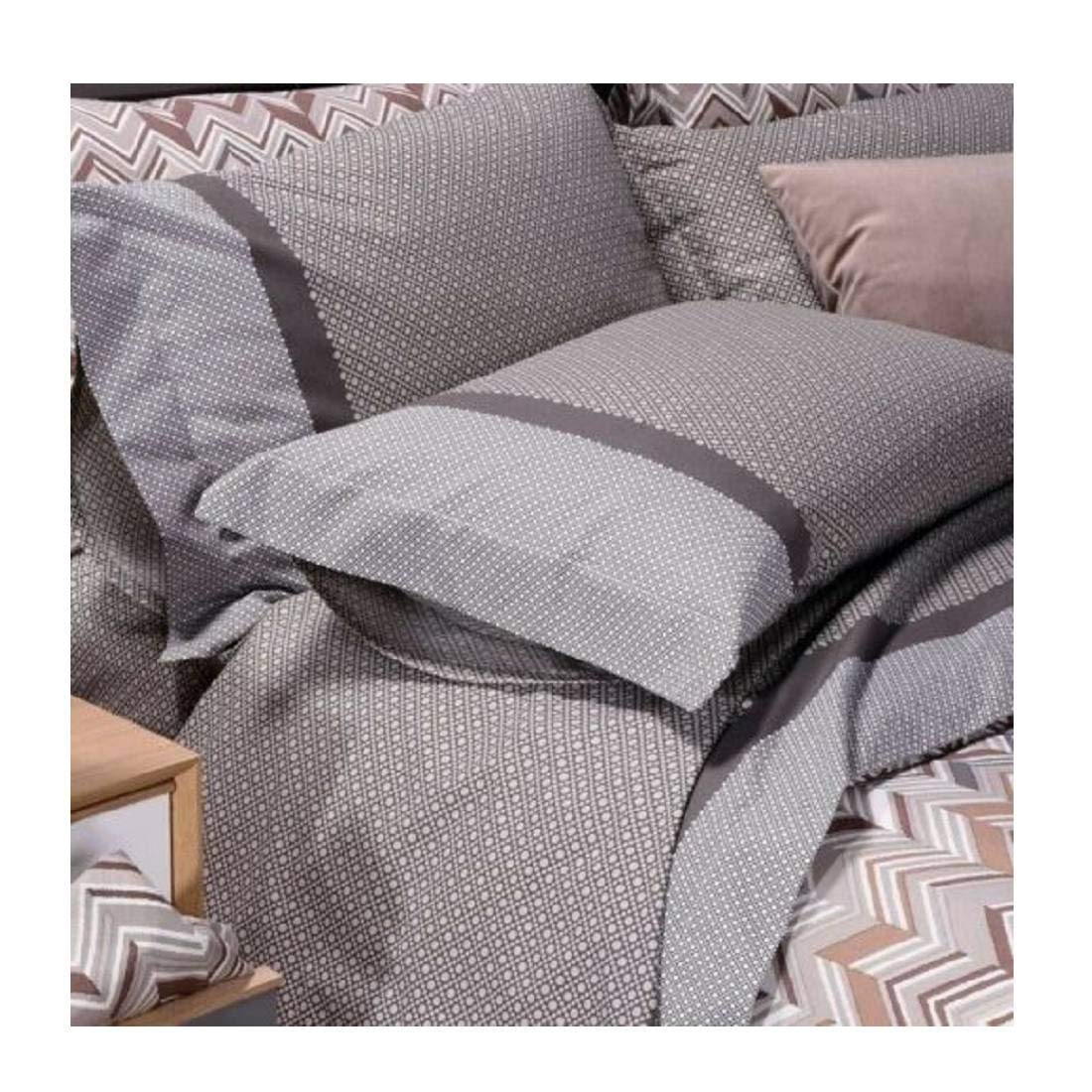 Caleffi - Double Bed Set with Double Bed Sheets 100% Cotton 240 x 280 cm, Double