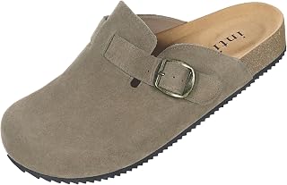 Intini Clogs and Mules for Men and Women Leather Closed Slippers