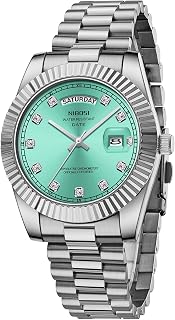 NIBOSI Watches Men Chronograph Analog Waterproof Date, 40mm Watch Bracelet Stainless Steel Band Business Casual Designer Watches Elegant Gift for