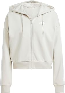 adidas Women's Essentials 3-Stripes French Terry Full-Zip Hoodie