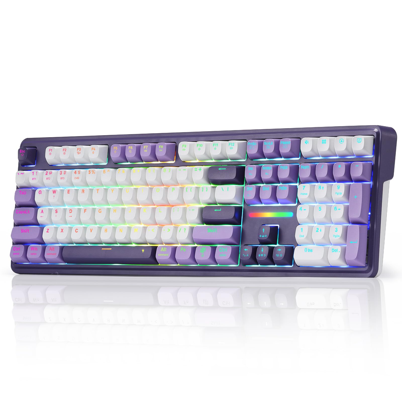 Redragon K745 PRO Wireless 108-Key Gasket RGB Gaming Keyboard, 4 Hotkeys | Extra