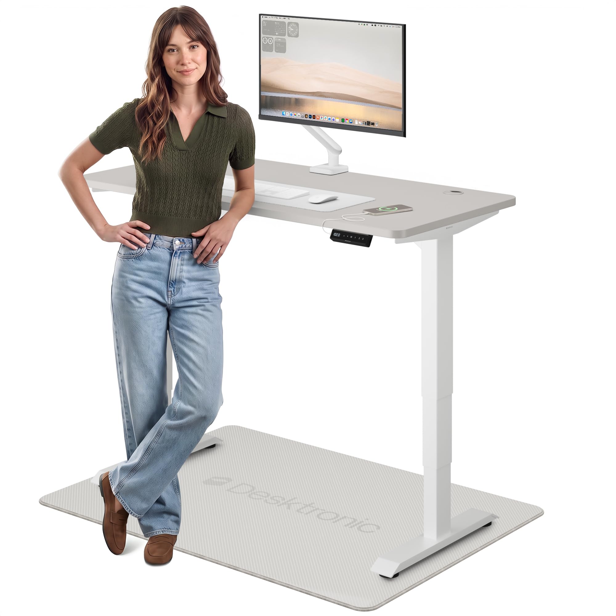 Desktronic HomePro Höhenverstellbarer Schreibtisch 140 × 70 cm – Elektrischer Sc